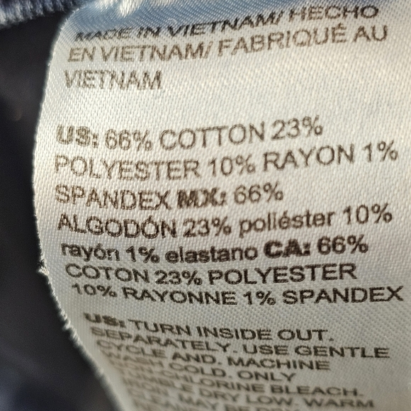 Chicos Pull On Jeggings 16R Dark Blue Denim Jeans Chicos Size 3R - Picture 7 of 10